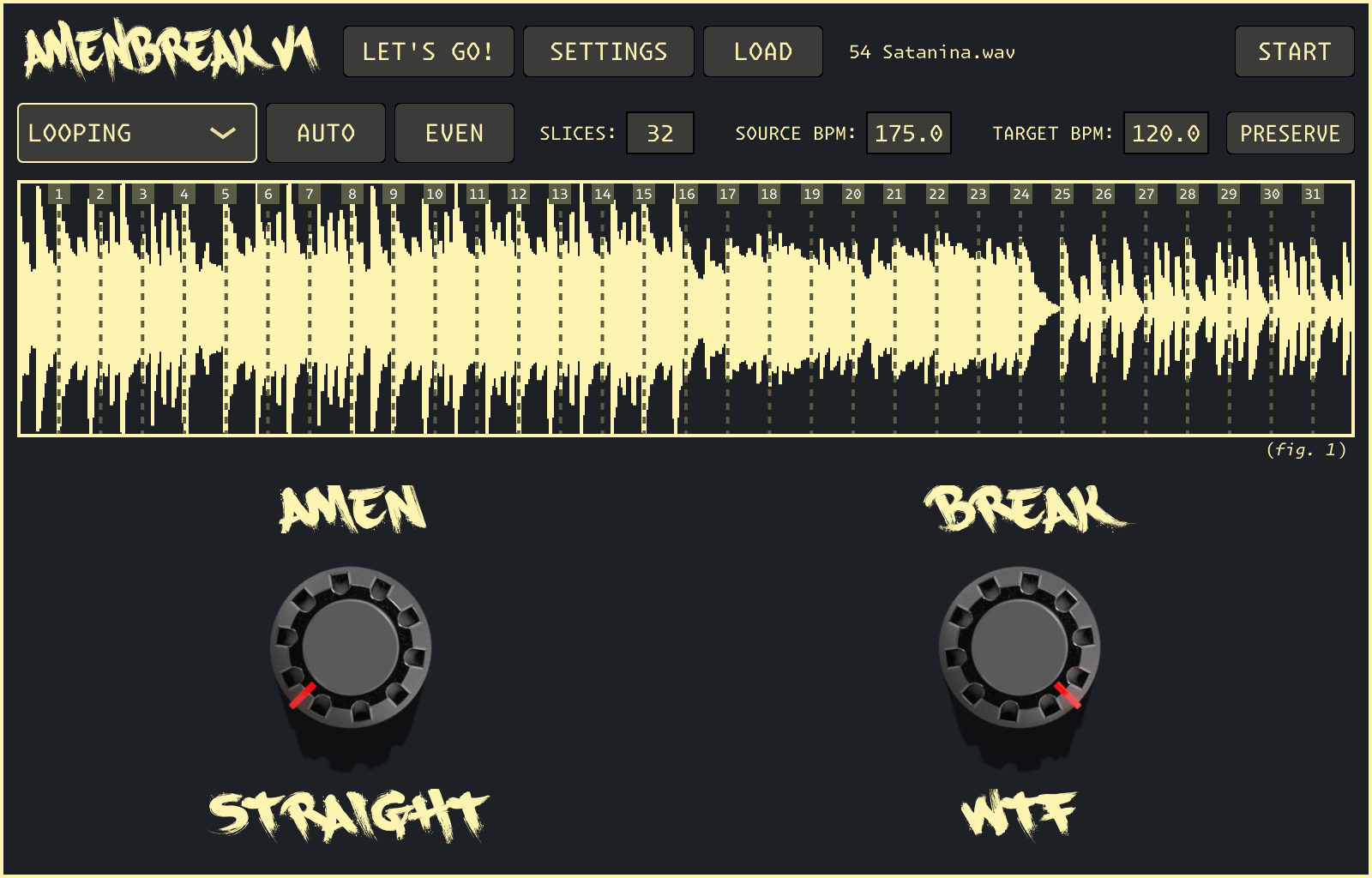 AMENBREAK VST UI screenshot